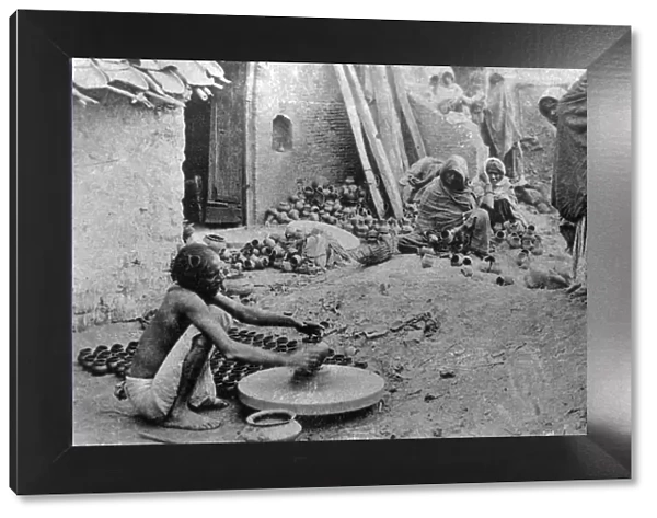 A potter at work, India, 20th century