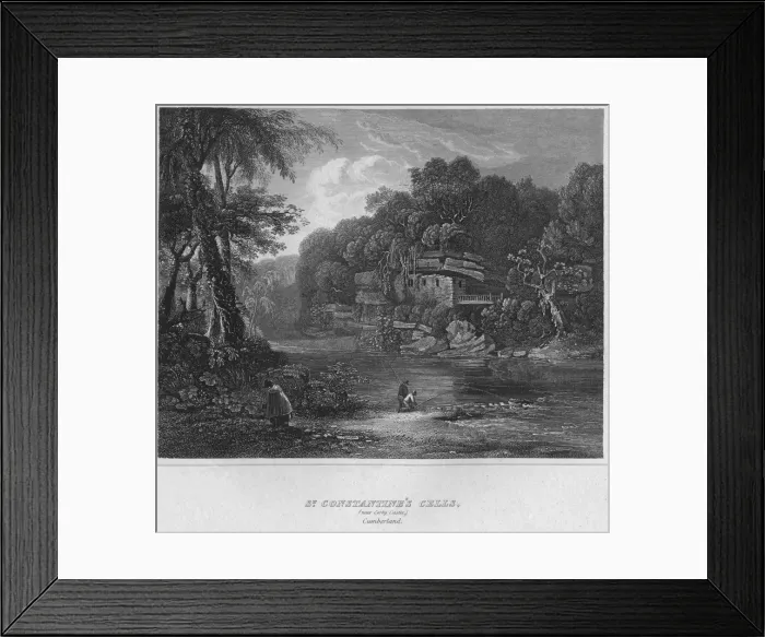 Framed Print : St. Constantines Cells, (near Colby Castle. ) Cumberland, 1814. Artist: John Greig Framed Print : St. Constantines Cells, (near Colby Castle. ) Cumberland, 1814. Artist: John Greig