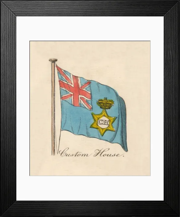 Framed Print : Custom House 1838 Framed Print : Custom House 1838