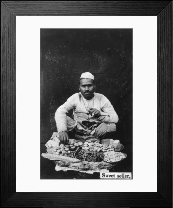 Framed Print : Sweet seller, 20th century Framed Print : Sweet seller, 20th century