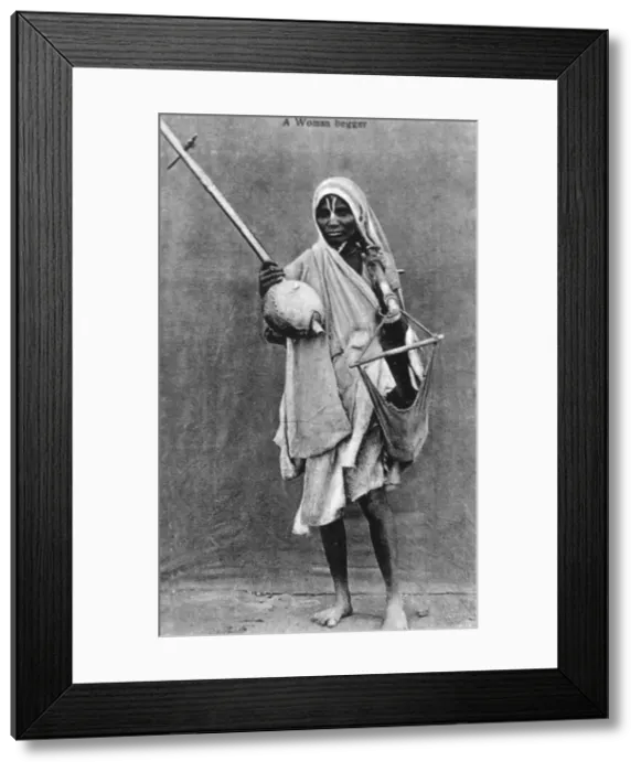 Framed Print : A begger, India, 20th century Framed Print : A begger, India, 20th century