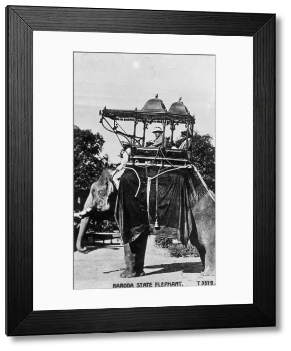 Framed Print : Baroda state elephant, India, 20th century Framed Print : Baroda state elephant, India, 20th century