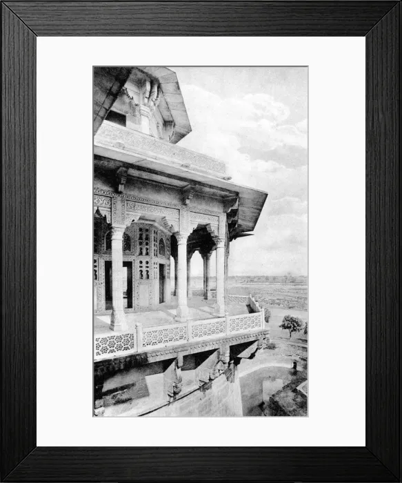 Framed Print : Samman Burj balcony at Agra Fort, 20th century Framed Print : Samman Burj balcony at Agra Fort, 20th century
