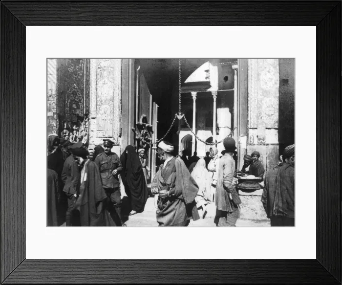 Framed Print : Entrance to Kazimain mosque, Iraq, 1917-1919 Framed Print : Entrance to Kazimain mosque, Iraq, 1917-1919