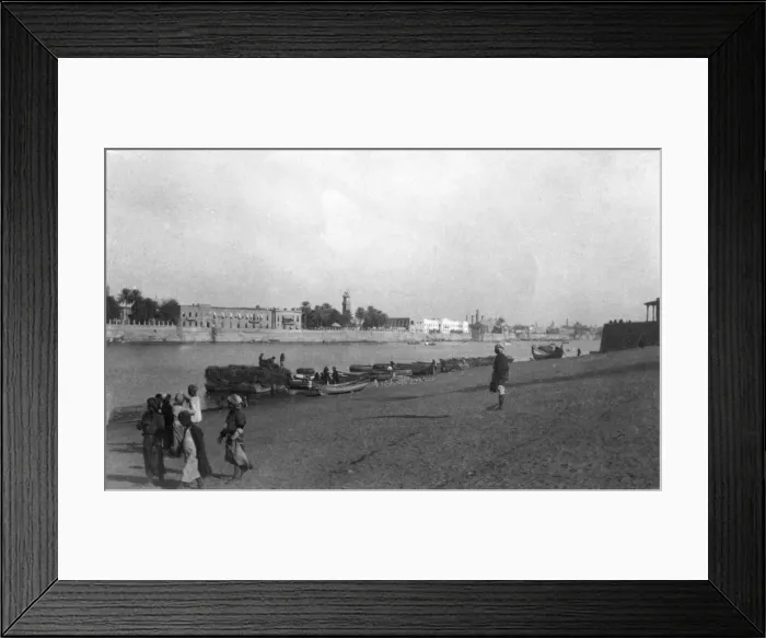 Framed Print : Tigris River, Baghdad, Iraq, 1917-1919 Framed Print : Tigris River, Baghdad, Iraq, 1917-1919