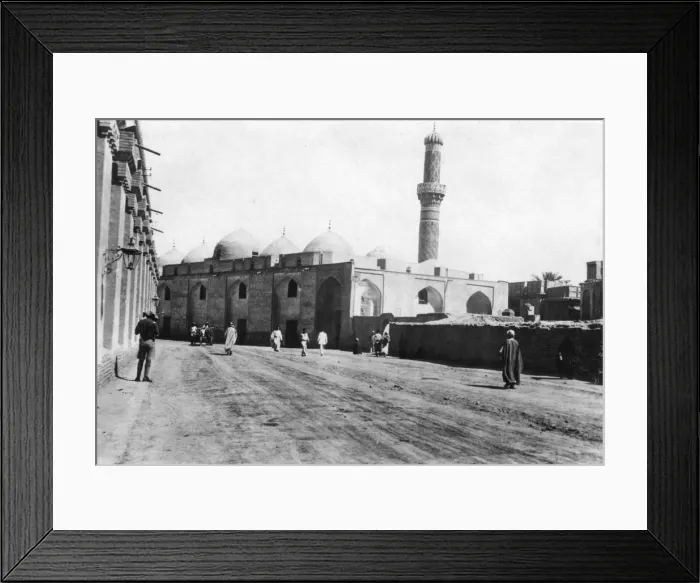 Framed Print : Mosque on River Street, Baghdad, Mesopotamia, WWI, 1918 Framed Print : Mosque on River Street, Baghdad, Mesopotamia, WWI, 1918