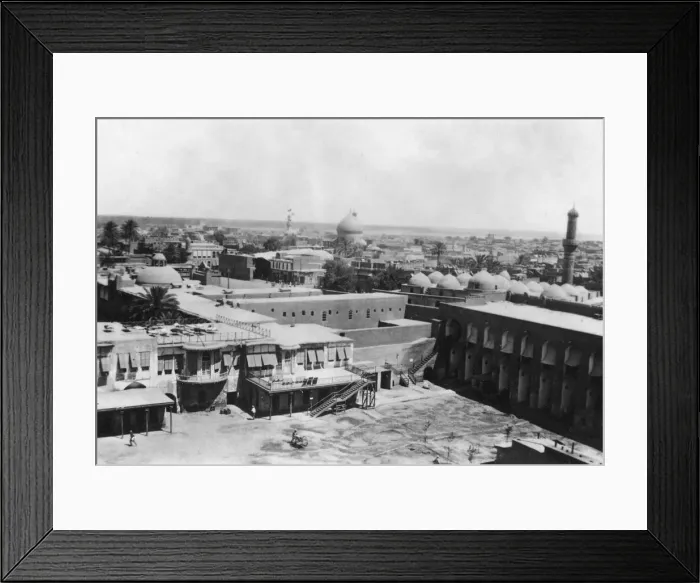 Framed Print : View of Baghdad from a block tower, 31st British general hospital, Mesopotamia, WWI, 1918 Framed Print : View of Baghdad from a block tower, 31st British general hospital, Mesopotamia, WWI, 1918