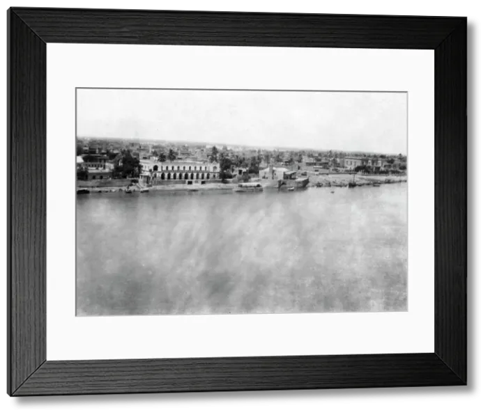 Framed Print : The Tigris River from the 31st British general hospital, Baghdad, Mesopotamia, WWI, 1918 Framed Print : The Tigris River from the 31st British general hospital, Baghdad, Mesopotamia, WWI, 1918