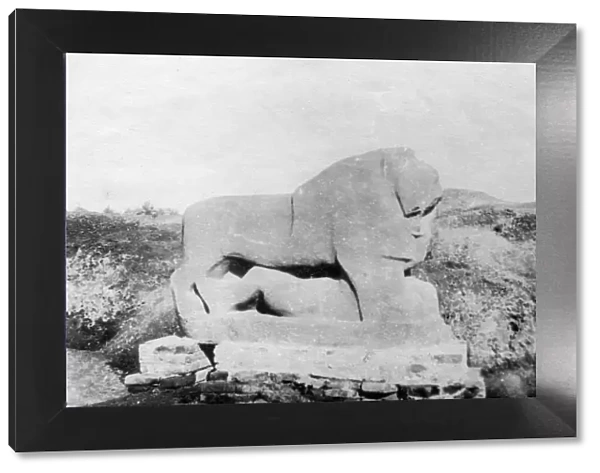 Lion of Babylon statue, Babylon, Babil, Mesopotamia, 1918