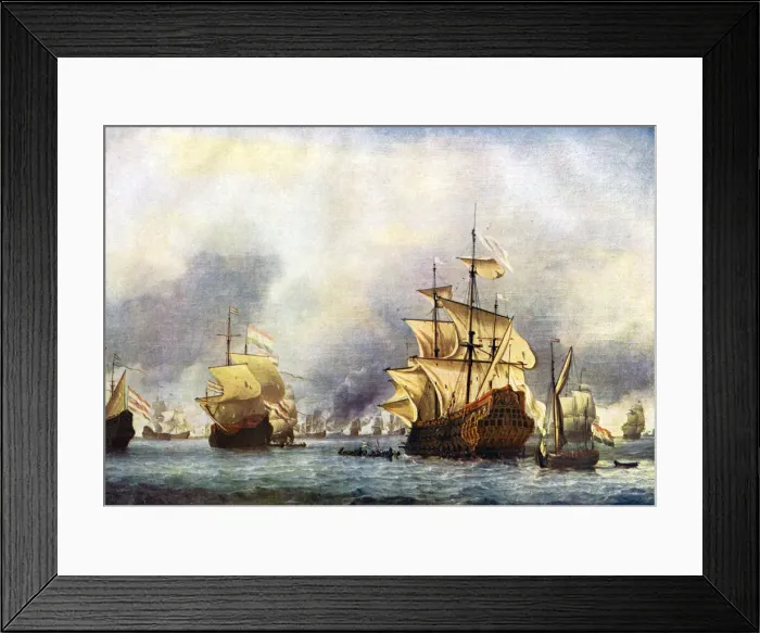 Framed Print : The Surrender of the Prince Royal. c1650-1700Artist: Willem van de Velde the Younger Framed Print : The Surrender of the Prince Royal. c1650-1700Artist: Willem van de Velde the Younger