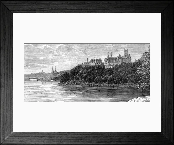 Framed Print : Parliament Building, Ottawa, Canada, 19th century. Artist: Taylor Framed Print : Parliament Building, Ottawa, Canada, 19th century. Artist: Taylor