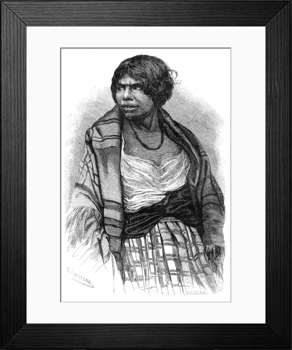 Framed Print : Mi kmaq woman, Cape Breton, Nova Scotia, Canada, 19th century. Artist: Henri Rousseau Framed Print : Mi kmaq woman, Cape Breton, Nova Scotia, Canada, 19th century. Artist: Henri Rousseau