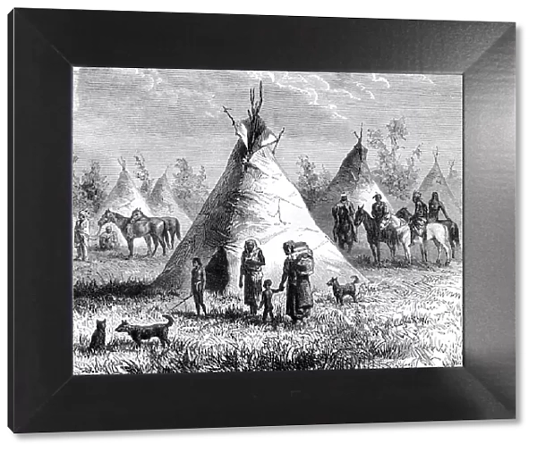 The Sioux, Canada, 19th century. Artist: Janet Lanet
