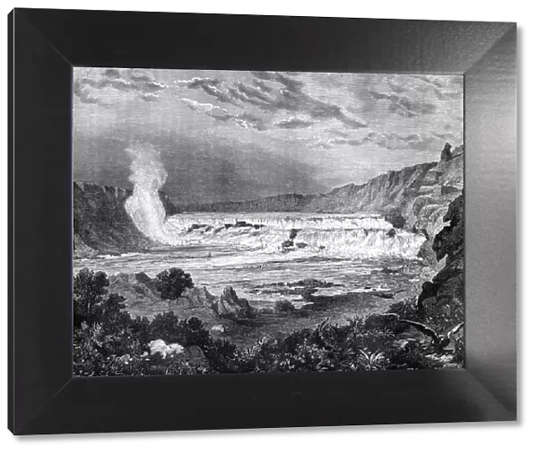 Grand Falls, Missouri River, USA, 19th century. Artist: Jules Laurens