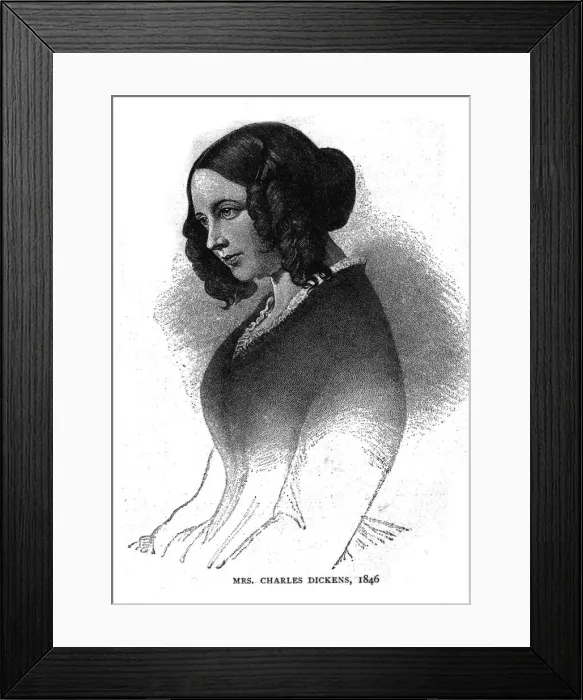 Framed Print : Mrs. Charles Dickens, 1846 Framed Print : Mrs. Charles Dickens, 1846