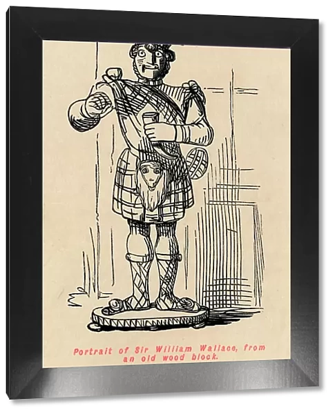 Portrait of Sir William Wallace, from an old wood block, c1860, (c1860). Artist: John Leech