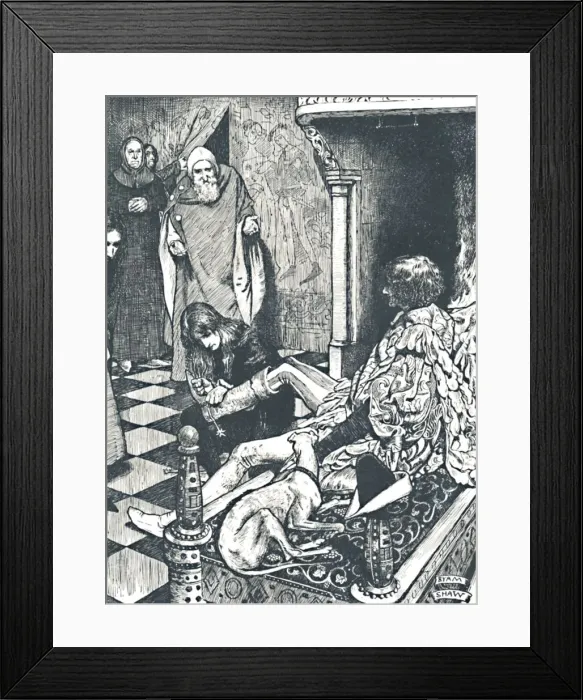 Framed Print : But This Course Did Not Please His Subjects. 1899, (1923). Artist: Byam Shaw