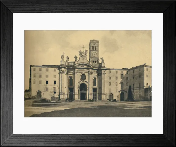 Framed Print : Roma - Basilica of the Holy Cross of Jerusalem, 1910 Framed Print : Roma - Basilica of the Holy Cross of Jerusalem, 1910
