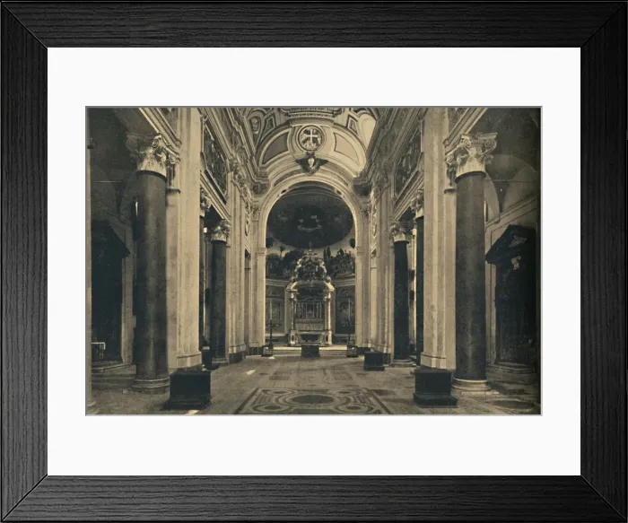 Framed Print : Roma - Interior of the Basilica of the Holy Cross of Jerusalem, 1910 Framed Print : Roma - Interior of the Basilica of the Holy Cross of Jerusalem, 1910