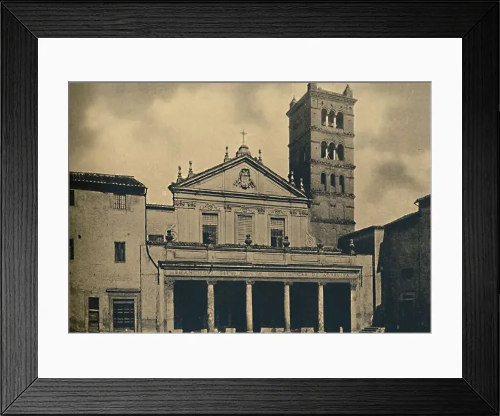 Framed Print : Roma - St. Caecilias Church Temple by Bramante in the Cloisters of S. Pietro in Montorio on the Ja Framed Print : Roma - St. Caecilias Church Temple by Bramante in the Cloisters of S. Pietro in Montorio on the Ja