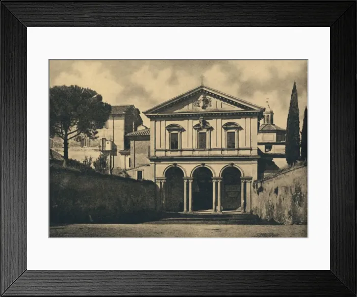 Framed Print : Roma - Basilica of S. Sebastian on the Appian Way, 1910 Framed Print : Roma - Basilica of S. Sebastian on the Appian Way, 1910