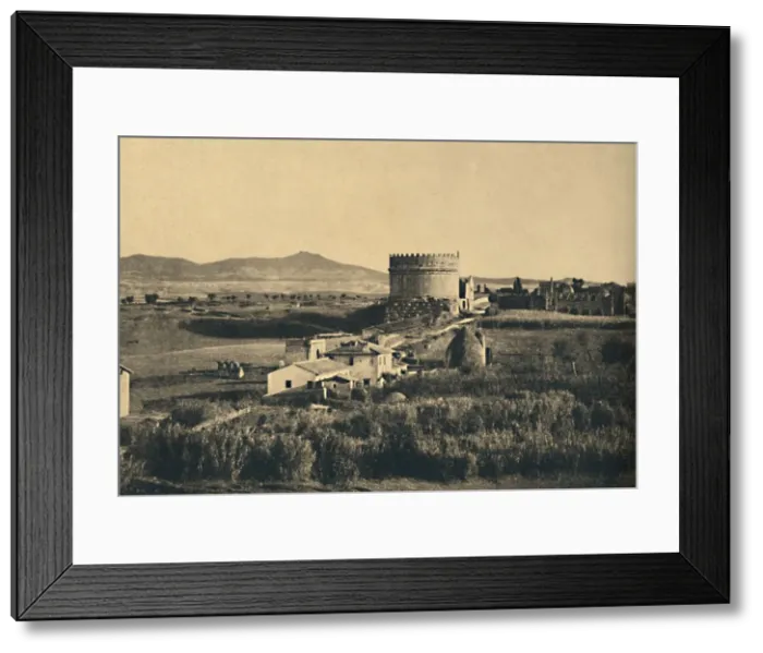 Framed Print : Roma - Appian Way, 1910 Framed Print : Roma - Appian Way, 1910