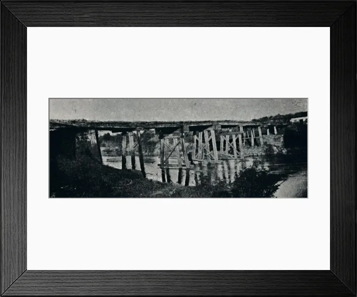 Framed Print : Antiga Ponte dobre o Rio Mogy-Guassu, 1895. Artist: Alberto Loefgren Framed Print : Antiga Ponte dobre o Rio Mogy-Guassu, 1895. Artist: Alberto Loefgren