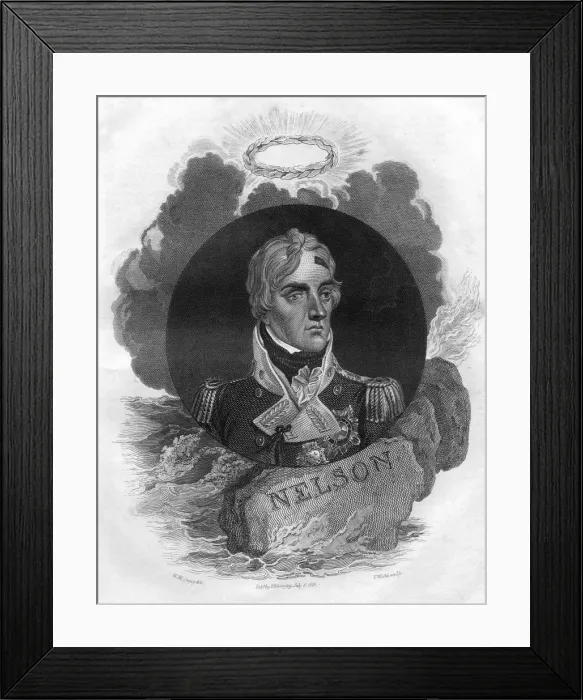 Framed Print : Lord Horatio Nelson, English naval commander, 1816. Artist: T Wallis Framed Print : Lord Horatio Nelson, English naval commander, 1816. Artist: T Wallis