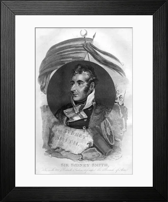 Framed Print : Admiral Sir William Sydney Smith (1764-1840), naval commander, 1816. Artist: I Brown Framed Print : Admiral Sir William Sydney Smith (1764-1840), naval commander, 1816. Artist: I Brown