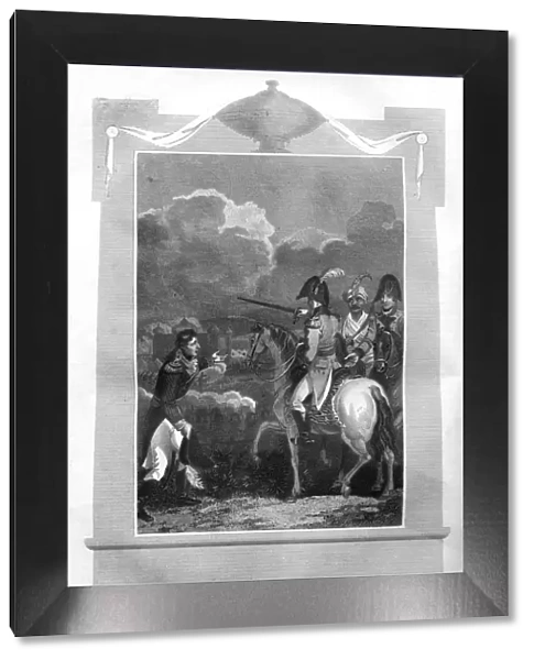 The Duke of Wellington commanding at the Battle of Assaye, 1816. Artist: T Wallis