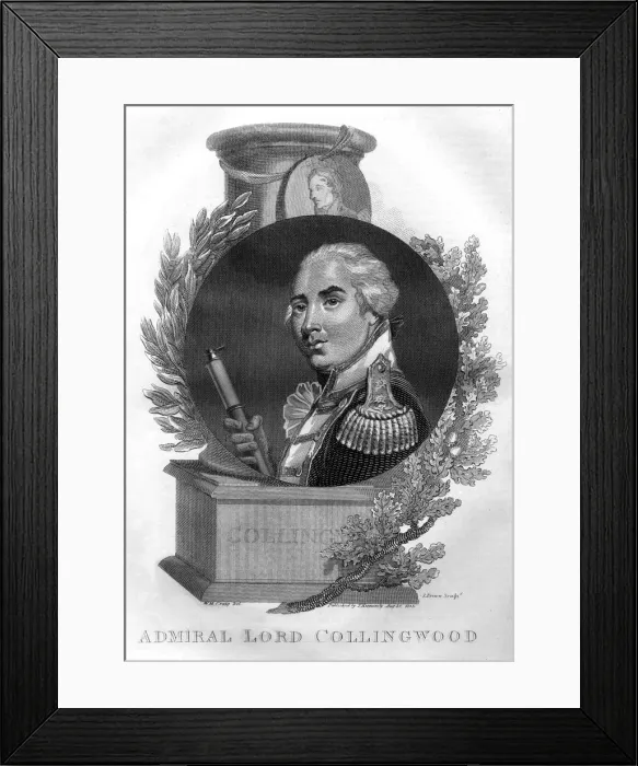 Framed Print : Admiral Lord Cuthbert Collingwood (1748-1810), 1816. Artist: I Brown Framed Print : Admiral Lord Cuthbert Collingwood (1748-1810), 1816. Artist: I Brown