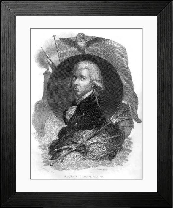 Framed Print : William Pitt the Younger (1759-1806), British statesman and prime minister, 1816. Artist: I Brown Framed Print : William Pitt the Younger (1759-1806), British statesman and prime minister, 1816. Artist: I Brown