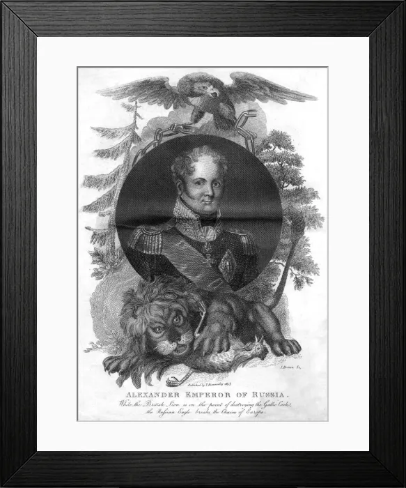 Framed Print : Alexander I, emperor of Russia (1777-1825), 1816. Artist: I Brown Framed Print : Alexander I, emperor of Russia (1777-1825), 1816. Artist: I Brown