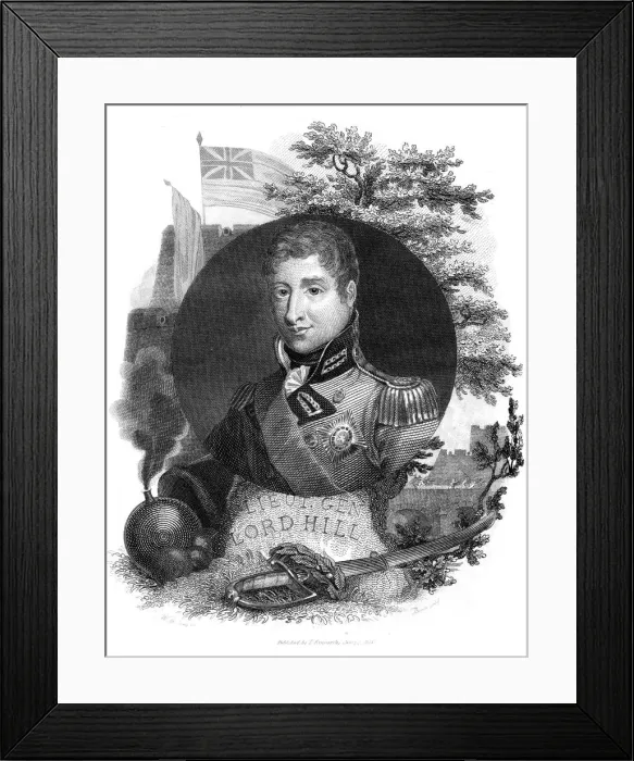 Framed Print : Lieutenant General Lord Hill, 1816. Artist: I Brown Framed Print : Lieutenant General Lord Hill, 1816. Artist: I Brown