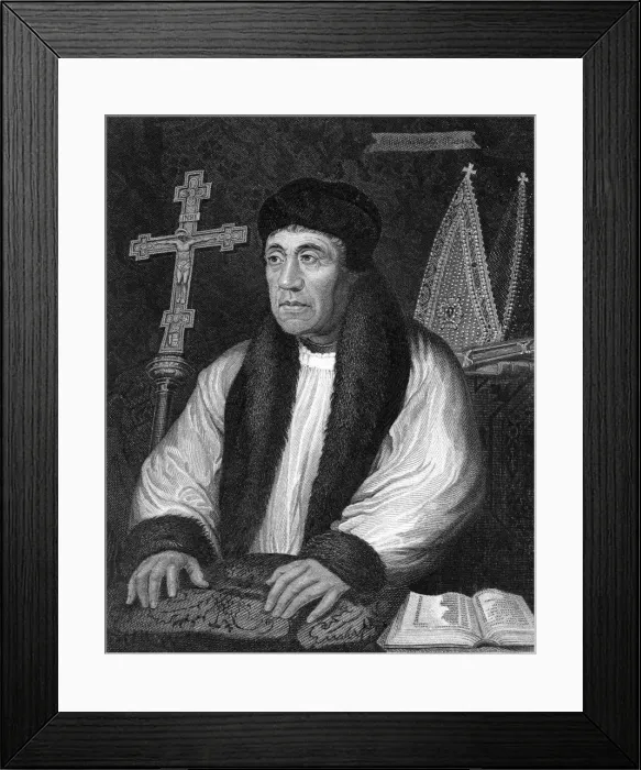 Framed Print : William Warham (1450-1532), Archbishop of Canterbury, 1824. Artist: R Cooper Framed Print : William Warham (1450-1532), Archbishop of Canterbury, 1824. Artist: R Cooper