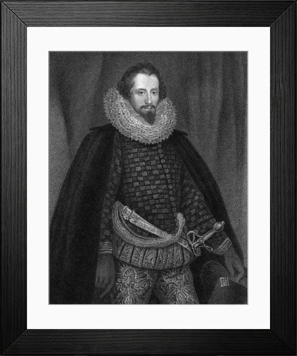 Framed Print : Robert Devereux, 2nd Earl of Essex (1566-1601), 1824. Artist: W Freeman Framed Print : Robert Devereux, 2nd Earl of Essex (1566-1601), 1824. Artist: W Freeman