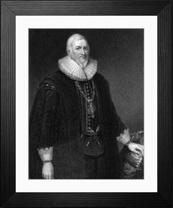 Framed Print : Sir Hugh Middleton (1560-1631), 1824. Artist: E Scriven Framed Print : Sir Hugh Middleton (1560-1631), 1824. Artist: E Scriven