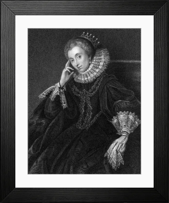 Framed Print : Lucy Russell (nee Harington), Countess of Bedford (1581-1627), 1824. Artist: W Freeman Framed Print : Lucy Russell (nee Harington), Countess of Bedford (1581-1627), 1824. Artist: W Freeman