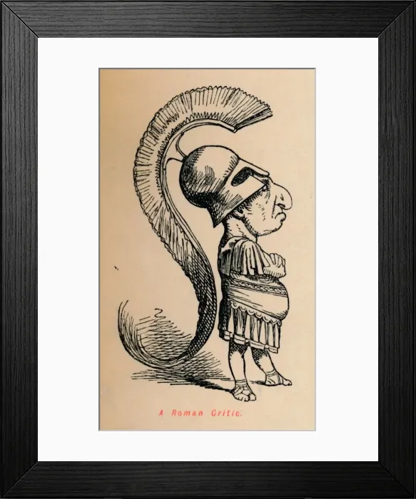 Framed Print : A Roman Critic, 1852. Artist: John Leech Framed Print : A Roman Critic, 1852. Artist: John Leech