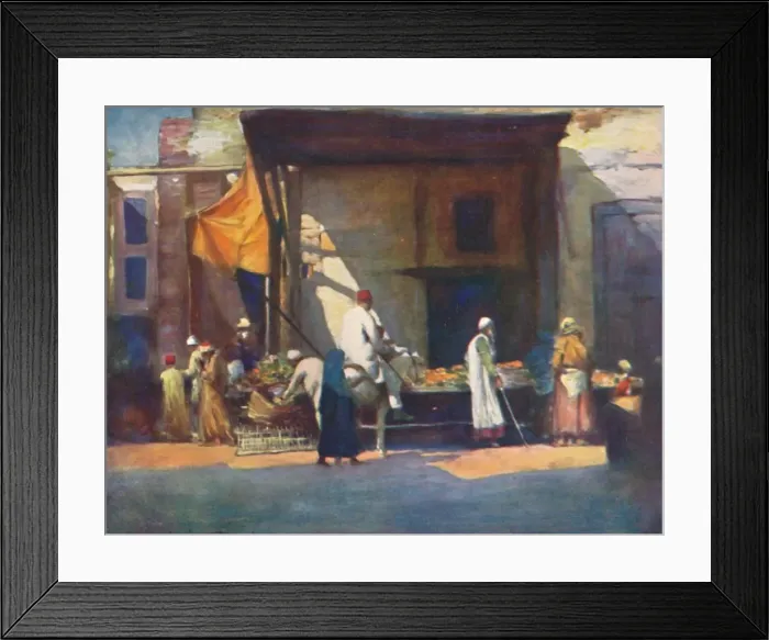 Framed Print : Fruit Stall, 1903. Artist: Mortimer L Menpes Framed Print : Fruit Stall, 1903. Artist: Mortimer L Menpes