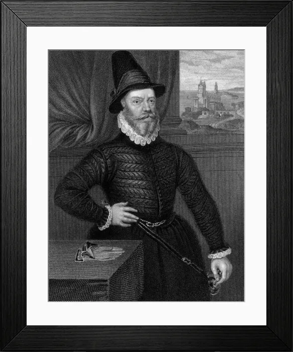 Framed Print : James Douglas, 4th Earl of Morton (c1525-1581), 1824. Artist: R Cooper Framed Print : James Douglas, 4th Earl of Morton (c1525-1581), 1824. Artist: R Cooper