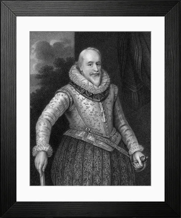 Framed Print : George Carew, 1st Earl of Totnes (1555-1629), 1824. Artist: W Holl Framed Print : George Carew, 1st Earl of Totnes (1555-1629), 1824. Artist: W Holl