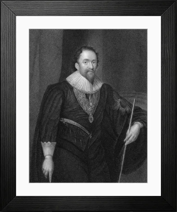 Framed Print : William Herbert, 3rd Earl of Pembroke, (1580-1630), 1824. Artist: J Jenkins Framed Print : William Herbert, 3rd Earl of Pembroke, (1580-1630), 1824. Artist: J Jenkins