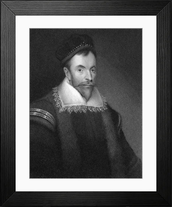 Framed Print : Sir William Maitland of Lethington (1525-1573), 1825. Artist: T Blood Framed Print : Sir William Maitland of Lethington (1525-1573), 1825. Artist: T Blood