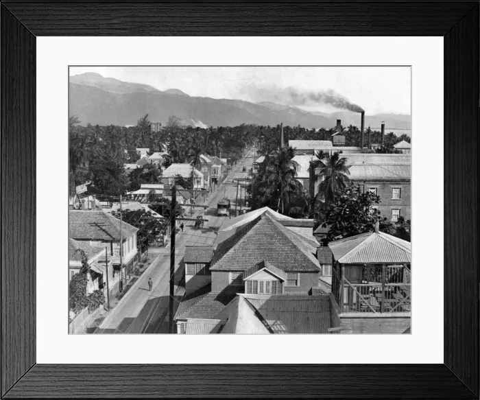Framed Print : Harbour Street (east), Kingston, Jamaica, c1905. Artist: Adolphe Duperly & Son Framed Print : Harbour Street (east), Kingston, Jamaica, c1905. Artist: Adolphe Duperly & Son