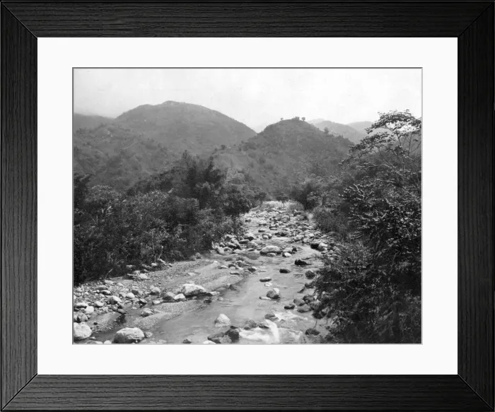 Framed Print : The Wag-River, Castleton, Jamaica, c1905. Artist: Adolphe Duperly & Son Framed Print : The Wag-River, Castleton, Jamaica, c1905. Artist: Adolphe Duperly & Son