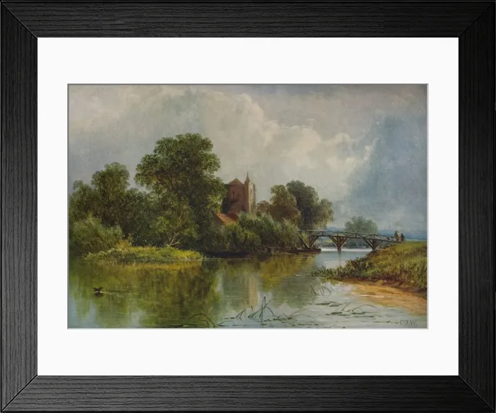 Framed Print : Cookham, c1863, (1938). Artist: Caroline Fanny Williams Framed Print : Cookham, c1863, (1938). Artist: Caroline Fanny Williams