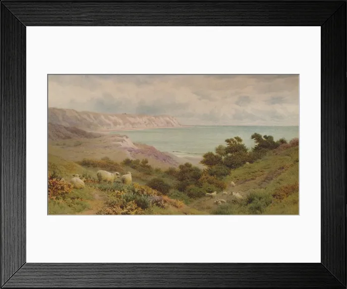 Framed Print : The Warren, Folkestone, c1876, (1938). Artist: Frederick Williamson Framed Print : The Warren, Folkestone, c1876, (1938). Artist: Frederick Williamson