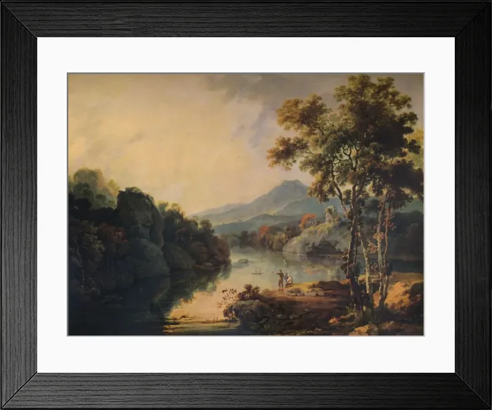 Framed Print : Llanberis Lake and Dolbardarn Castle, 1766, (1938). Artist: Richard Wilson Framed Print : Llanberis Lake and Dolbardarn Castle, 1766, (1938). Artist: Richard Wilson