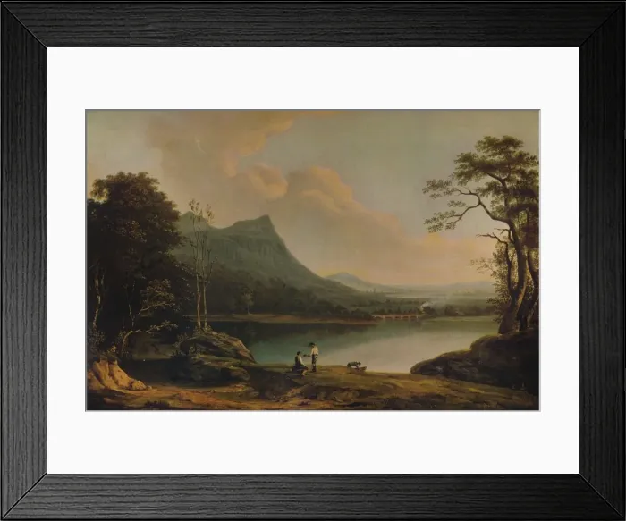 Framed Print : Dolgelly Bridge, 1774, (1938). Artist: Richard Wilson Framed Print : Dolgelly Bridge, 1774, (1938). Artist: Richard Wilson